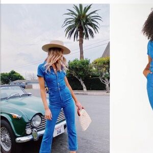 Show Me Your MuMu Classic Blue Women's Overalls